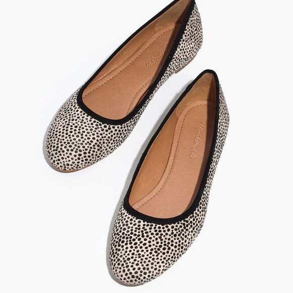 [Madewell] The Reid Ballet Flat in Spotted Calf Hair 7 - Picture 1 of 9